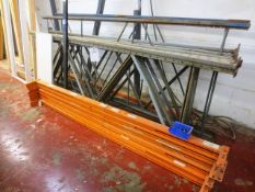 Quantity of various boltless, adjustable pallet racking including eight uprights (approx 3000mm