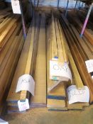 Quantity of ash, oak and tulip timber lengths, as lotted