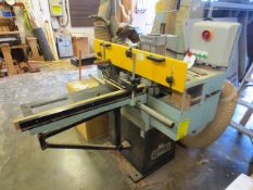 Sedgewick single end tenoner, model: TE, timber capacity 130 x 310mm, approx table size: 800 x 310mm