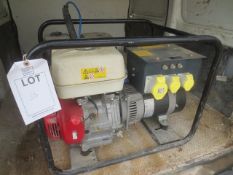 Petrol powered mobile site generator, model: HNMF050DRR3X005 (2016), with fitted Honda GX390 engine