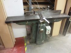 Bursgreen 8" planer/thicknesser, serial no: FS256213, 3 phase (Please note: This item does not