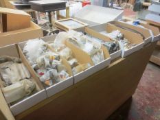 Eight boxes of assorted fittings stock