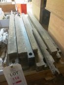 Quantity of large sash window weights (circa 18 in total)