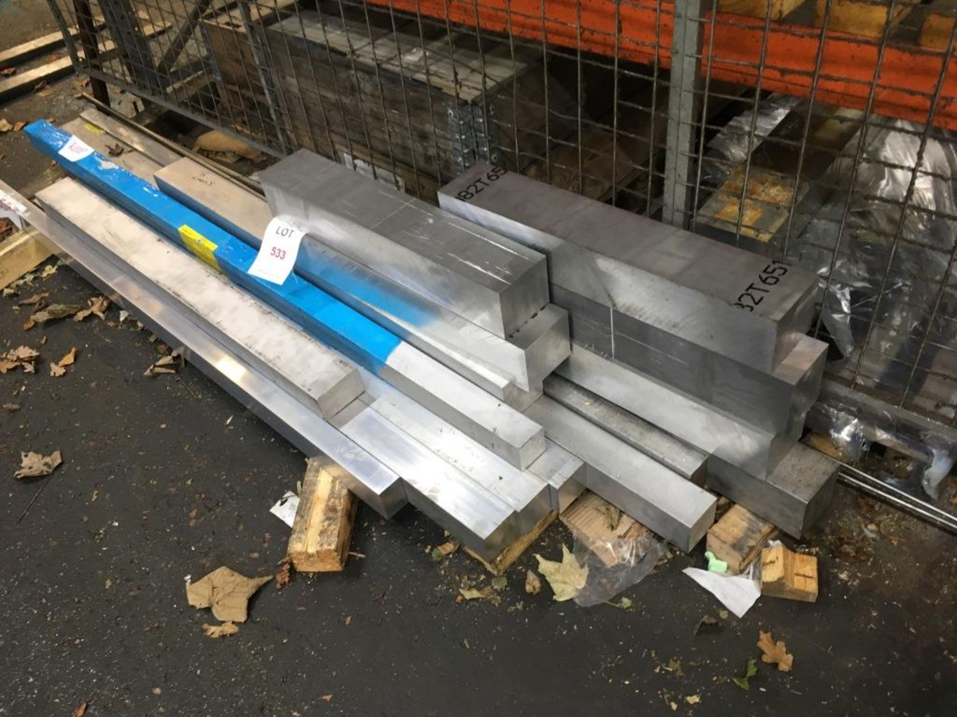 Quantity of aluminium cut to length blanks, as lotted, on floor - Image 2 of 4