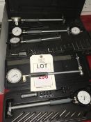 Five dial test indicator bore gauge sets, assorted