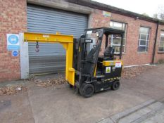 Caterpillar M40D, battery operated, ride on, dual mast forklift truck, serial no: 4W001269 (1991),