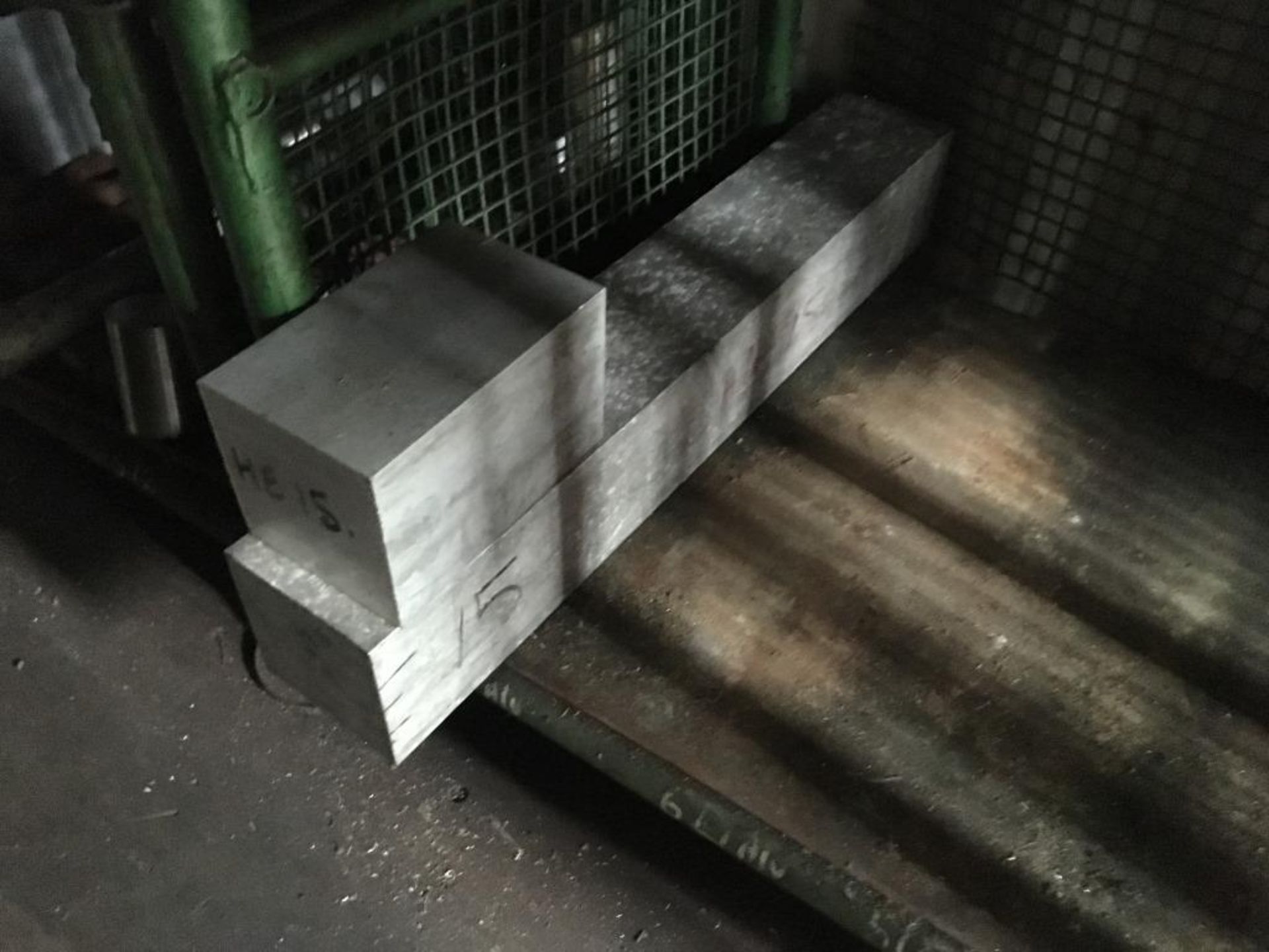 Quantity of aluminium cut to size blocks, six stacking pallets - Image 7 of 7