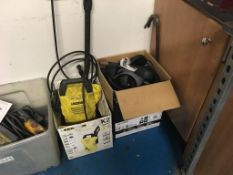 Titan vacuum cleaner model TTB350VAL and a Karcher K2 compact pressure washer