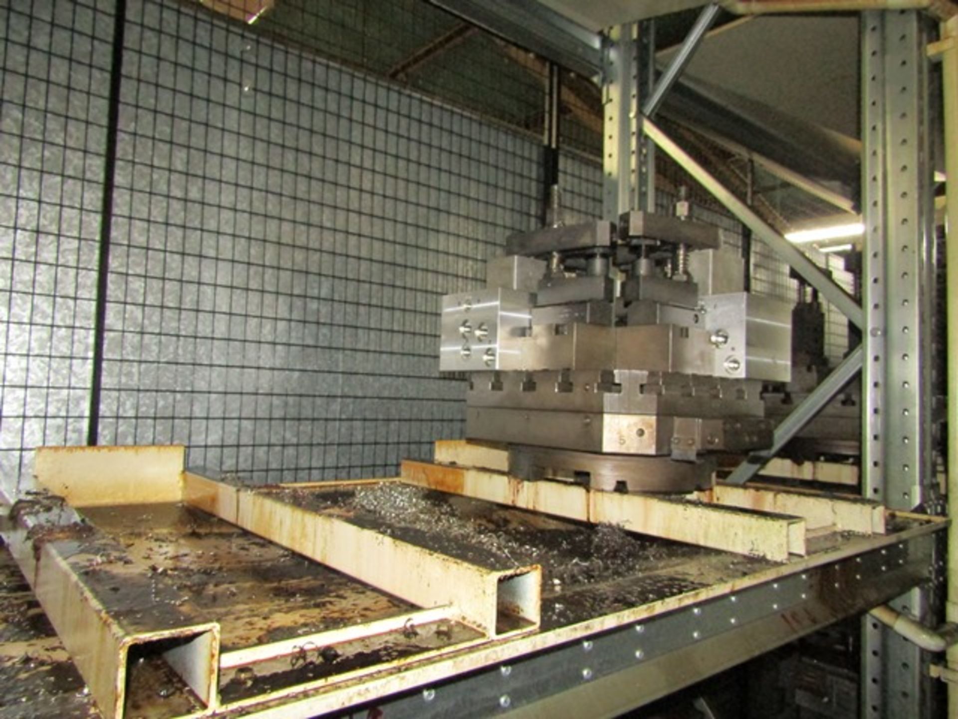 Fourteen machining pallets to suit twin pallet machine, with work fixtures (locate on middle row - Image 8 of 10