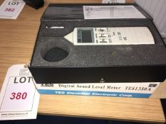 Tes 1350A electronic sound level meter, with case
