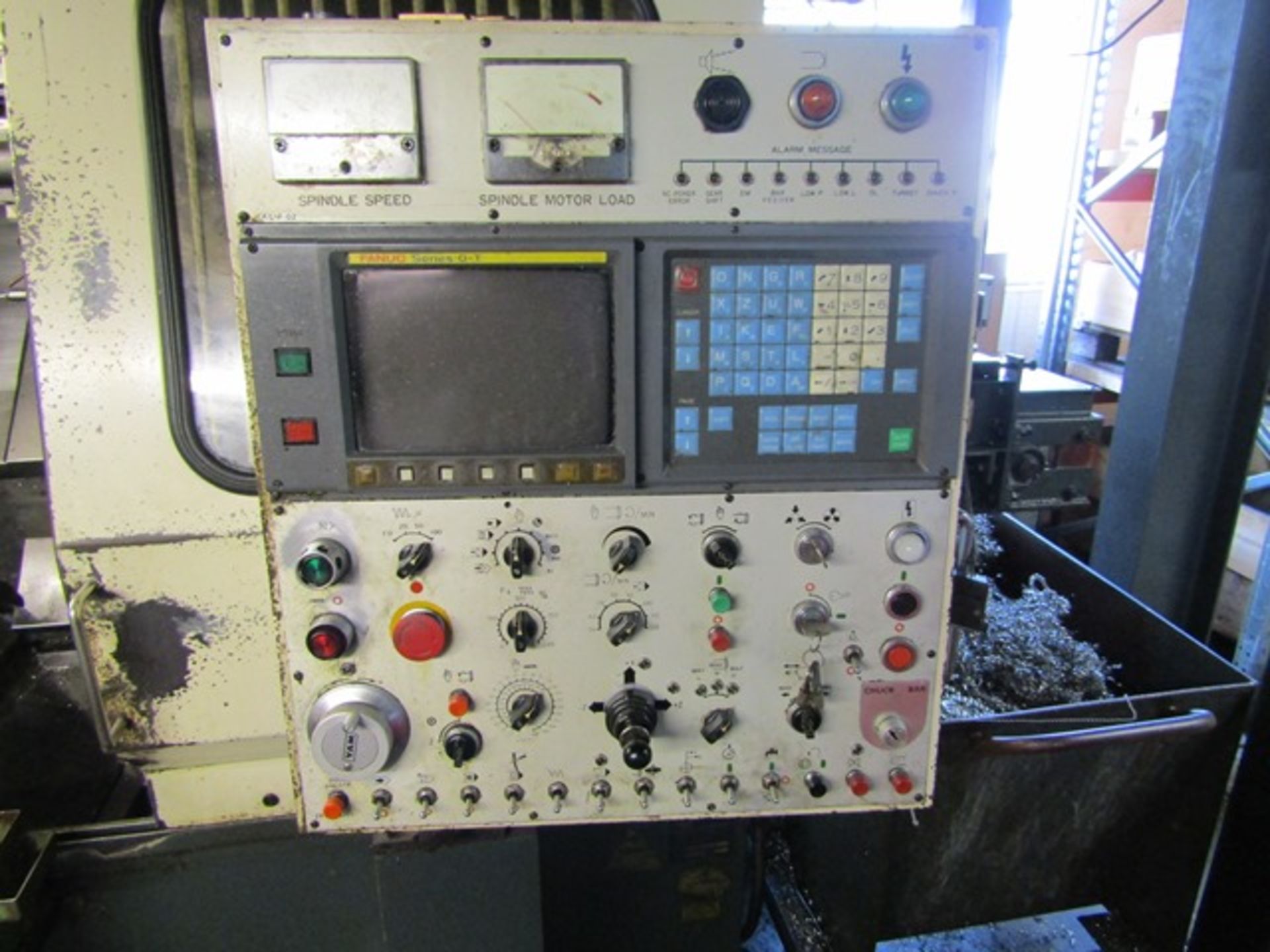 YAM CK-2A CNC slant bed turning centre, serial no: E9007, Fanuc Series O-T control, 12 station - Image 3 of 14