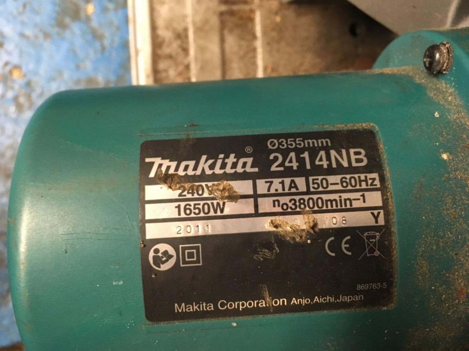 Makita 2414NB abrasive cut off saw, 240V - Image 2 of 4
