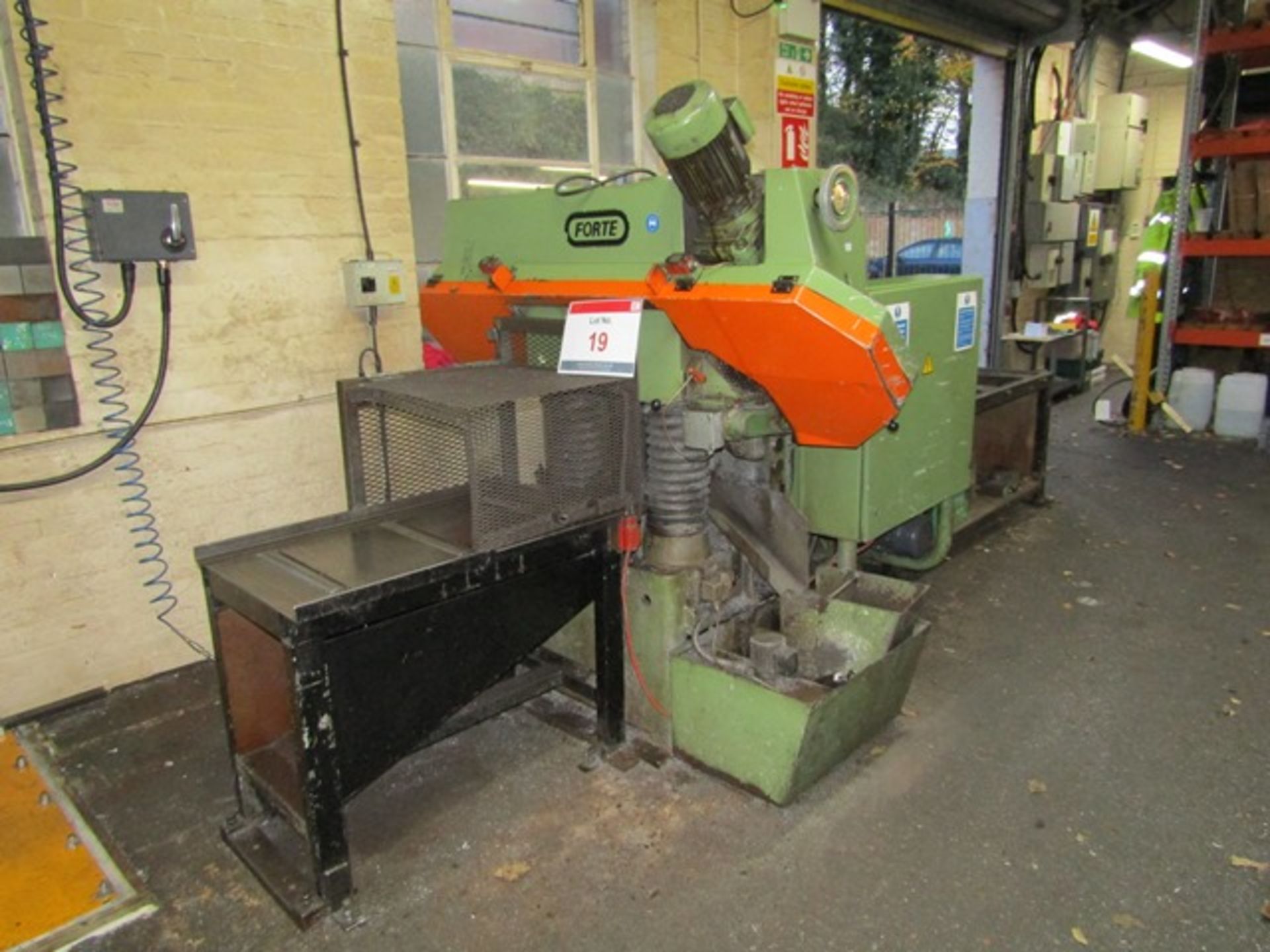 Forte automatic horizontal band saw, type SBA241S, serial no: 10852 (1995), approx max width