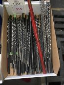 Quantity of HSS long series twist drills, assorted, in one box