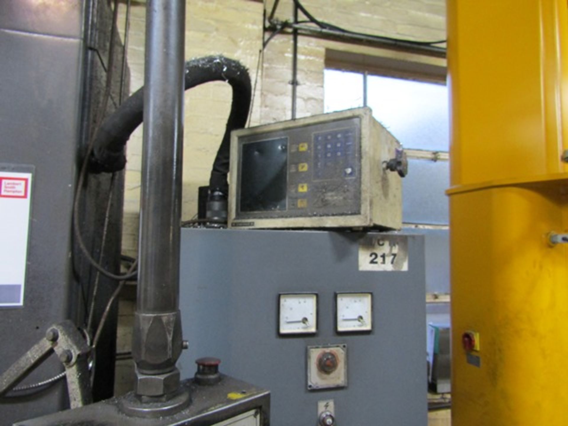 FIL FA150 bed type horizontal spindle milling machine, with power overarm vertical head drive - Image 10 of 13