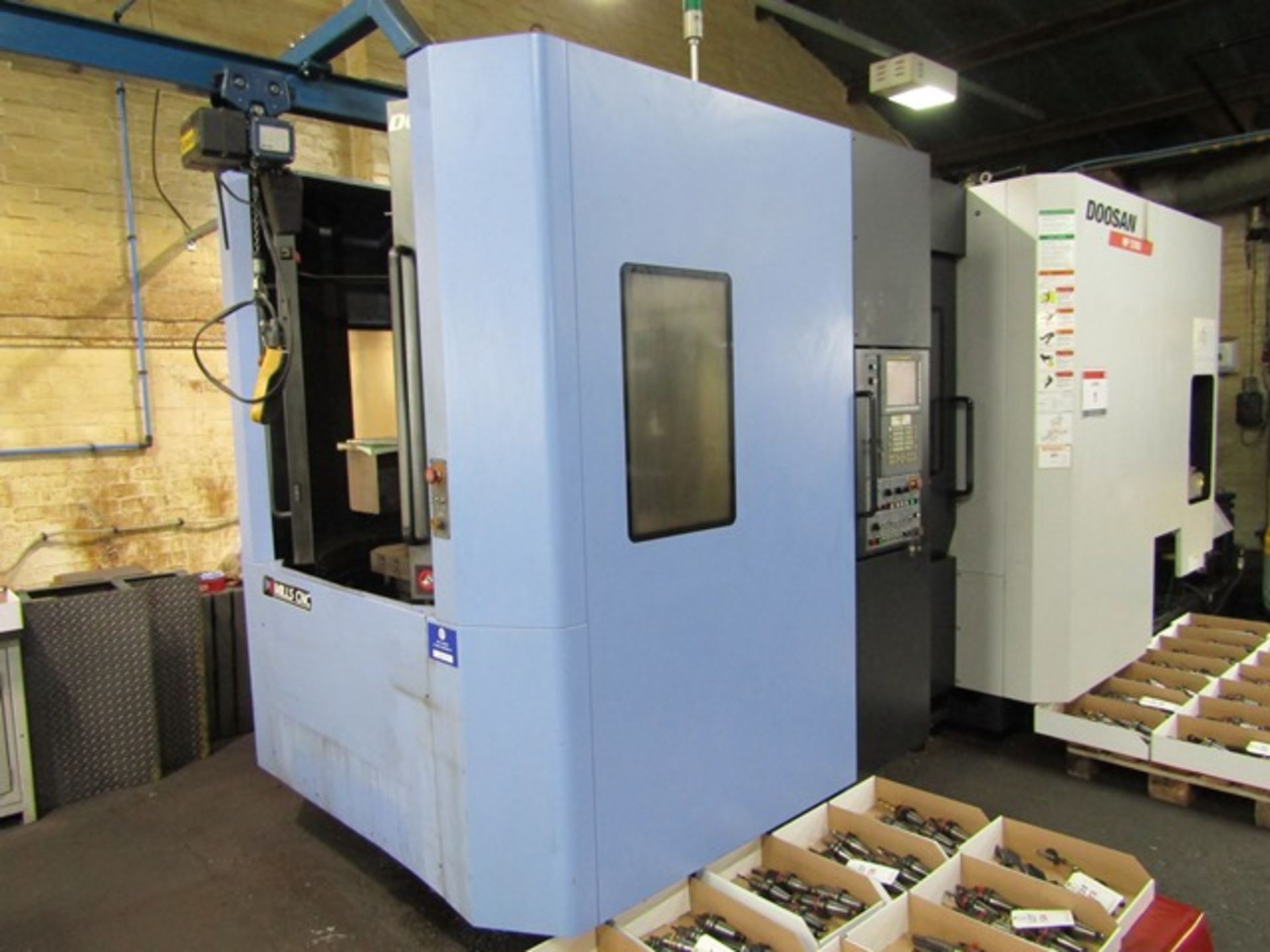 Doosan HP5100 CNC twin pallet horizontal machining centre, serial no: HP510276 (2010), Fanuc - Image 18 of 19