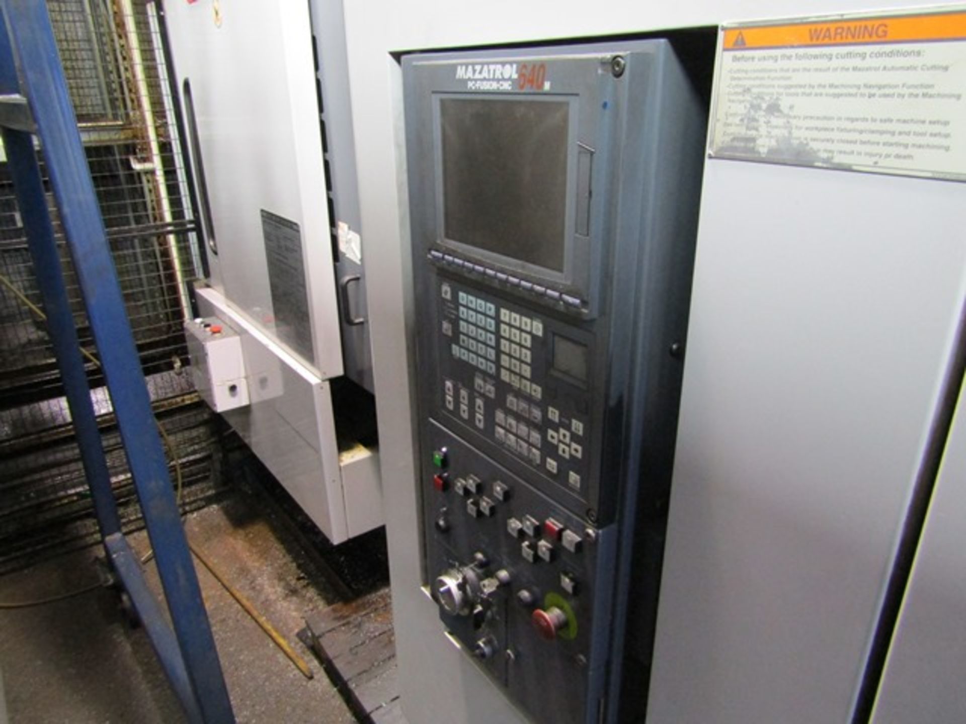 Mazak FH-4800 CNC twin pallet horizontal machining centre, serial no: 156394 (2002), Mazatrol PC- - Image 3 of 16