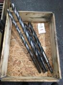 Four HSS tapered shank drill bits