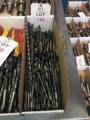 Quantity of HSS taper shank twist drills