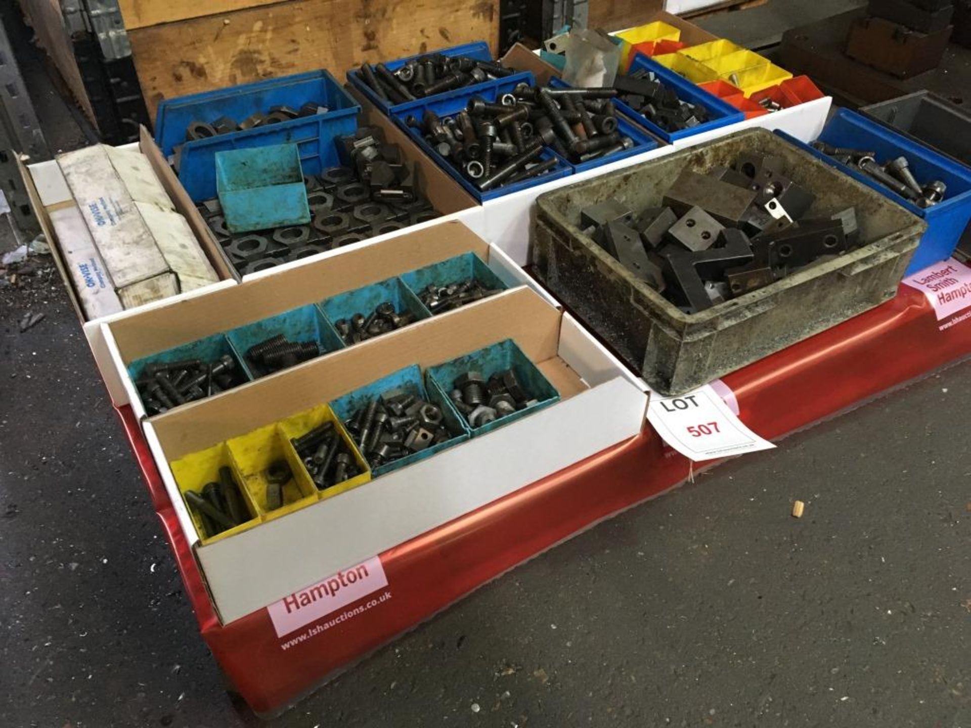 Assorted clamps, bolts, etc., as lotted, one pallet - Image 6 of 6