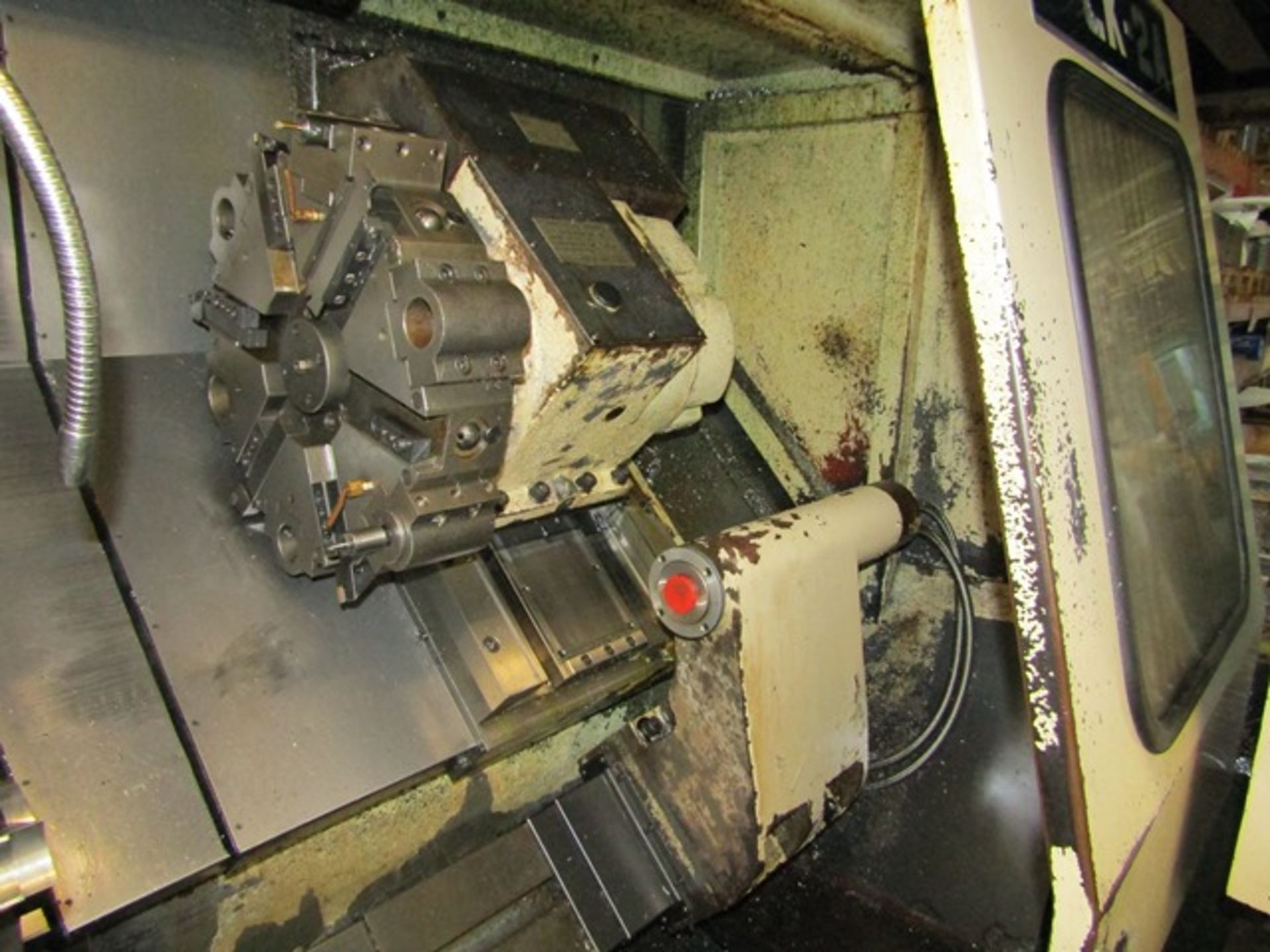 YAM CK-2A CNC slant bed turning centre, serial no: E9007, Fanuc Series O-T control, 12 station - Image 9 of 14