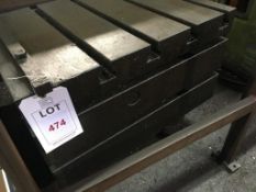 Cast iron T-slot block (Please note: A work Method Statement and Risk Assessment must be reviewed