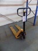 2000Kg hand pallet truck, serial No 11122429-1/241, with 550mm fork width x 1150mm fork length