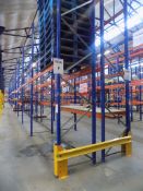 36 Bays of ESMENA pallet racking comprising, 38 uprights, 900mm x 4200mm, 176 pairs of SE5 beams,