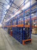 15 Bays of ESMENA pallet racking comprising, 16 uprights, 900mm x 4200mm, 60 pairs of SE5 beams,