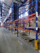 30 Bays of ESMENA pallet racking comprising, 32 uprights 900mm x 4200mm, 158 pairs of SE5 beams,