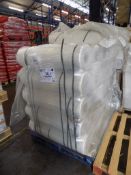 Pallet of Natural Polythene sheets, size: 825/1650 x 1750mm, 200 per roll, approx. 33 rolls