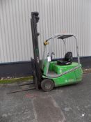 CESAB BLITZ 315 1500Kg electric 3-wheel counterbalance fork lift truck, serial No CE244170 (2004)