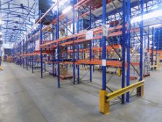 32 Bays of ESMENA of pallet racking comprising, 34 uprights, 900mm x 4200mm, 162 pairs of SE5 beams,