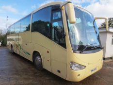 Scania Irizas K114, twin axle, 49 seater coach, reg no: MIL 6682 (2006), MOT: 3/2/18, tachograph