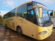 Scania Irizar L94, twin axle, 53 seater coach, reg no: WSV 530 (1999), MOT: 9/11/17, tachograph