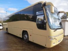 Volvo B12B Plaxton Panther twin axle, 53 seater coach, reg no: MIL 6683 (2007), tachograph