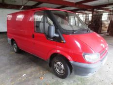 Ford Transit 85 T260 Panel Van Mileage: 86,090, Reg: PL05 LGZ, MOT: Expired 17.09.17