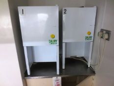 Two Autonumis milk chilling/dispensing units, type UG