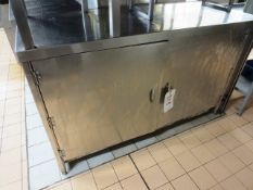 Victor twin stainless steel door cupboard, with stainless steel counter top (galvanised steel