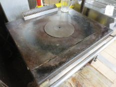 Electrolux stainless steel, gas fired hot plate, approx width 800mm