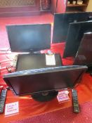 Three LG Flatron 22" LCD TVs, model: M227WDL, with remotes (Please note: certain TVs currently