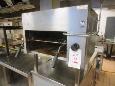 Falcon Dominator, stainless steel, gas fired, benchtop grill, model: G2512, serial no: F428229