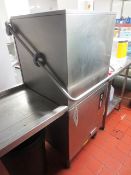 Zanussi LS9 Ad/G1 stainless steel tray type dishwasher, serial no: 44700001, approx width 650mm,