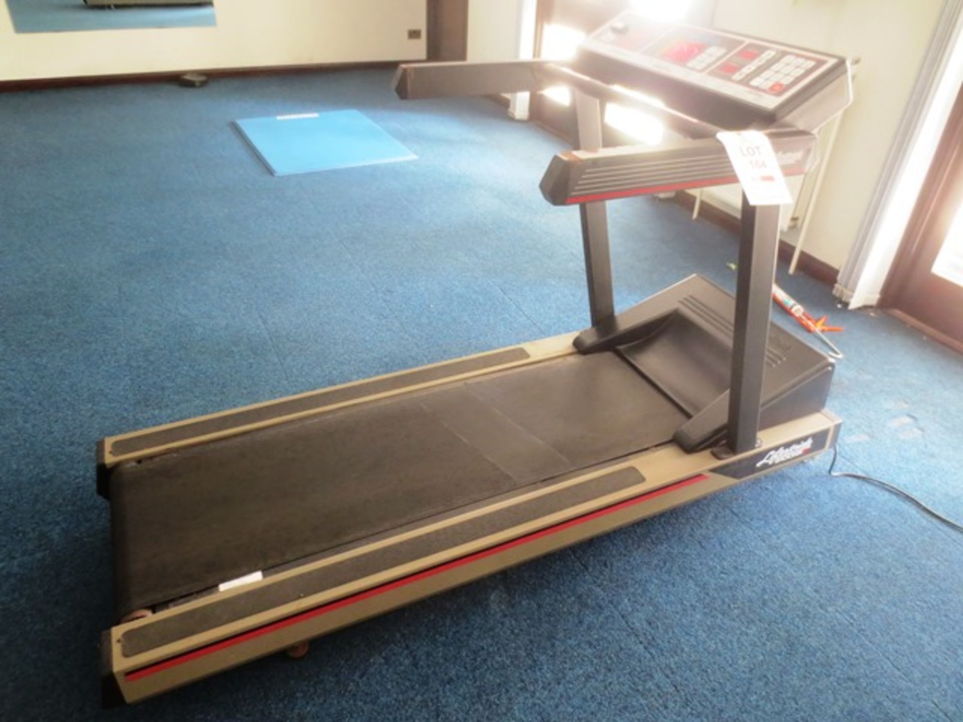 Life Fitness 9100HR running machine, serial no: 343765, 240v