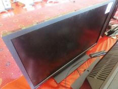 Toshiba 32" LCD TV, model: 32W 1333B, with remote (Please note: certain TVs currently have 3 amp