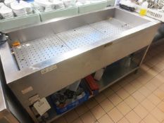 Moffat GOW 165N stainless steel, gas fired rectangular bain marie, model: 1650, serial no: