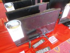 Two Seiki 22" LED TVs, model: SE24HDO/UK, with remotes (Please note: certain TVs currently have 3