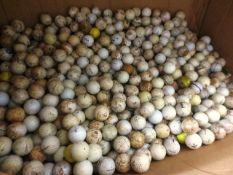 Large quantity of assorted golf balls