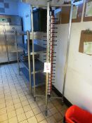 Stainless steel mobile plate rack