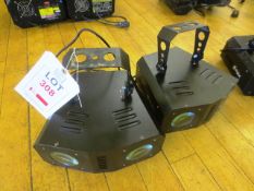Two Skytec 152 626 ceiling mountable disco lights (Please note: no plug included)